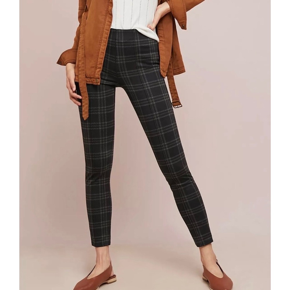 NWT Sanctuary Grease Leggings Bordeaux Plaid Skinny Pants